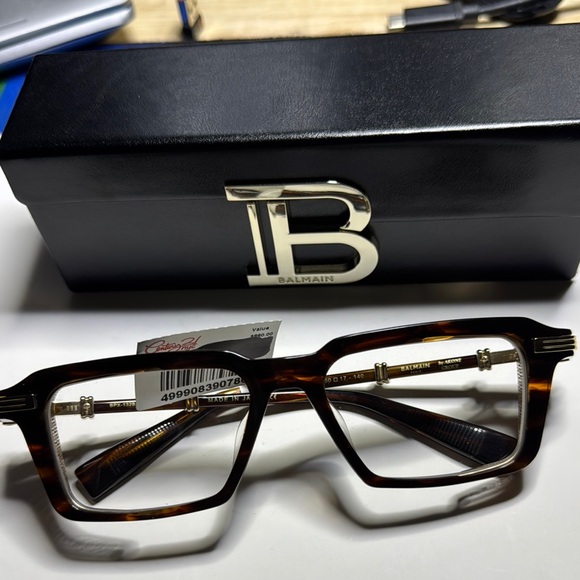 Balmain Tortoiseshell Frame Glasses - Picture 3 of 4